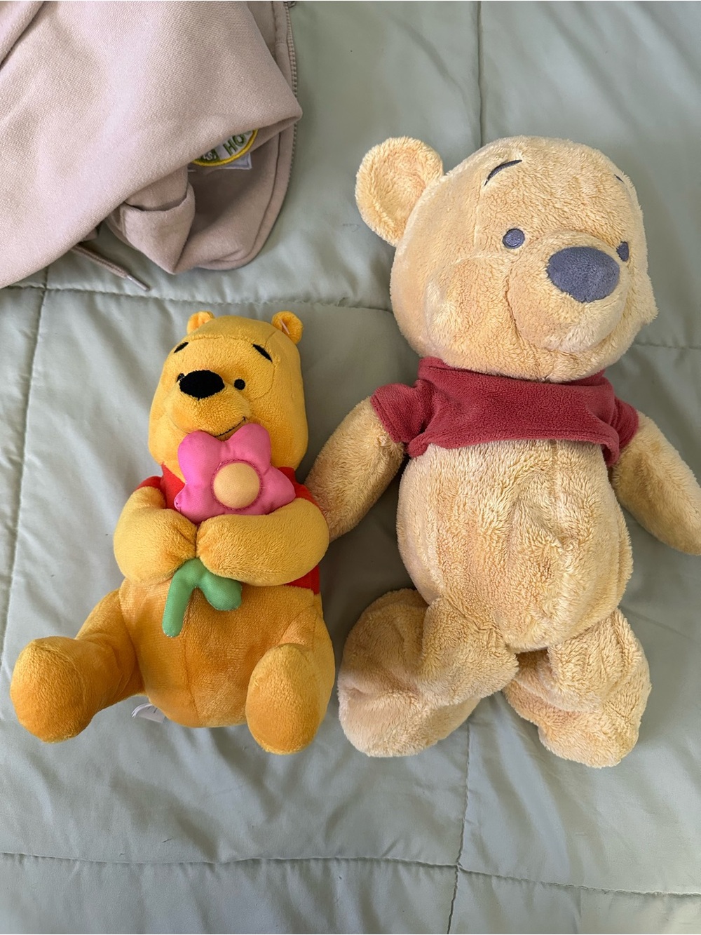 Winnie Pooh zip up sweater +2 Winnie Pooh plushes